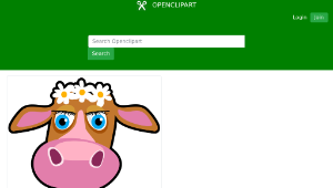 openclipart圖庫：Daisy the Cow縮圖