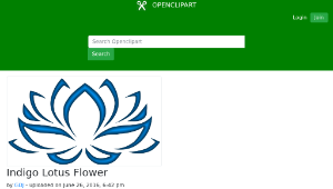 openclipart圖庫：Indigo Lotus Flower-資源代表圖