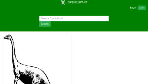 openclipart圖庫：Basic Dinosaur