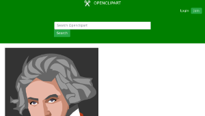 openclipart圖庫：Beethoven