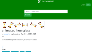 openclipart圖庫：animated hourglass