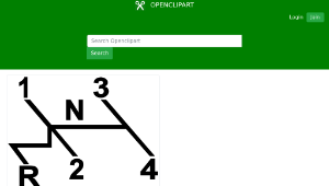 openclipart圖庫：VW Shift Pattern Diagram