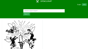 openclipart圖庫：Fairies and a Candle-資源代表圖