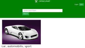openclipart圖庫：car, automobilis, sport