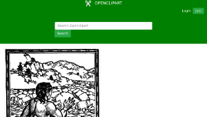 openclipart圖庫：Naked Man Swims-資源代表圖