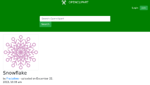 openclipart圖庫：Snowflake