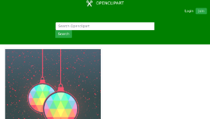 openclipart圖庫：Happy Holidays Card