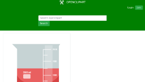 openclipart圖庫：Beaker / Vaso de precipitado / Béquer / Bécher-資源代表圖