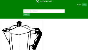 openclipart圖庫：Italian Coffee Machine