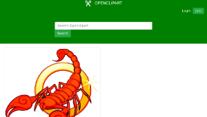 openclipart圖庫：Scorpio 2 (isolated)