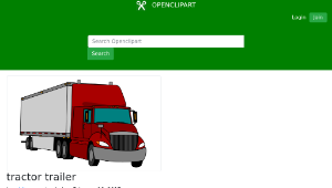 openclipart圖庫：tractor trailer