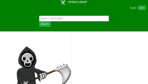 openclipart圖庫：Toon Grimm Reaper 