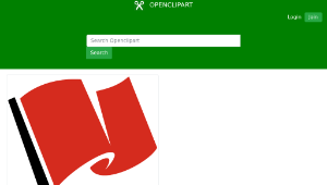 openclipart圖庫：Racing Flag Red