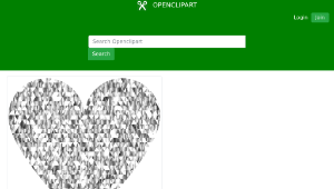 openclipart圖庫：Diamond Gemstone Heart No Background