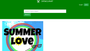 openclipart圖庫：Daily Sketch 25: Summer Love