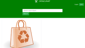 openclipart圖庫：Paper bag vector-資源代表圖