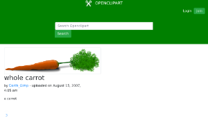 openclipart圖庫：whole carrot-資源代表圖