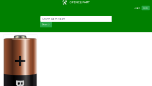 openclipart圖庫：battery AA, elementas AA-資源代表圖