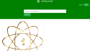 openclipart圖庫：Gold Atom No Background-資源代表圖