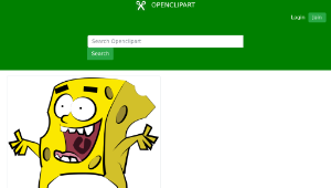 openclipart圖庫：Silly Sponge-資源代表圖