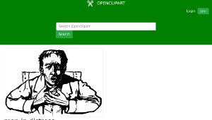 openclipart圖庫：man in distress-資源代表圖