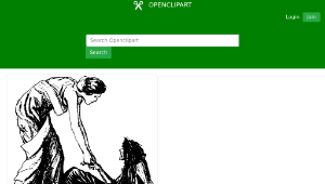 openclipart圖庫：Helping the Fallen-資源代表圖