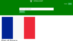 openclipart圖庫：Flag of France-資源代表圖