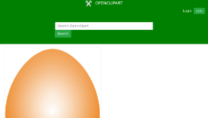 openclipart圖庫：Orange Easter Egg-資源代表圖