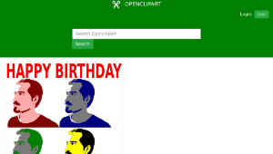 openclipart圖庫：32 Birthday FREEBASSEL -資源代表圖