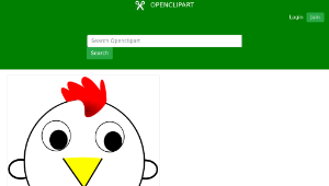 openclipart圖庫：Chinese zodiac rooster縮圖