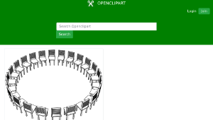openclipart圖庫：Circle of chairs-資源代表圖