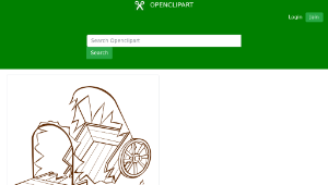 openclipart圖庫：RPG map symbols caravan wreck 2-資源代表圖