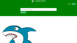 openclipart圖庫：Shark Cartoon縮圖
