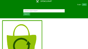 openclipart圖庫：eco green shopping icon-資源代表圖