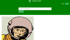 openclipart圖庫：Retro astronaut-資源代表圖