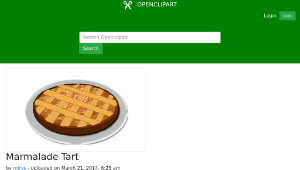 openclipart圖庫：Marmalade Tart-資源代表圖