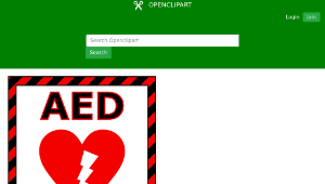 openclipart圖庫：AED Sign 1-資源代表圖