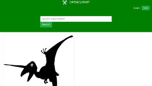 openclipart圖庫：Flying dinosaur-資源代表圖