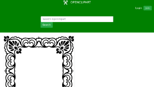 openclipart圖庫：Vintage Frame Extended 18-資源代表圖