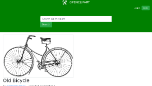 openclipart圖庫：Old Bicycle-資源代表圖