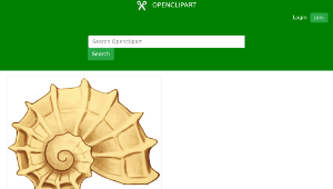 openclipart圖庫：Sea shell 42-資源代表圖