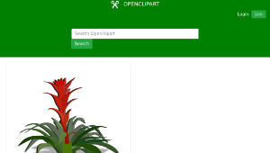 openclipart圖庫：bromelia-01a縮圖