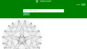 openclipart圖庫：Geometric Star Line Art-資源代表圖