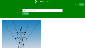 openclipart圖庫：Overhead power line by Rones-資源代表圖