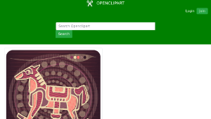 openclipart圖庫：Rocking Horse-資源代表圖