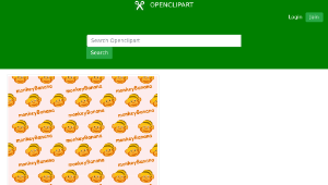 openclipart圖庫：monkeyBanana-seamless-pattern縮圖