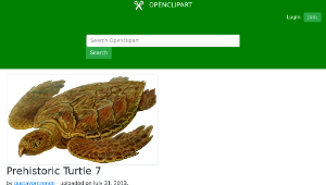 openclipart圖庫：Prehistoric Turtle 7縮圖