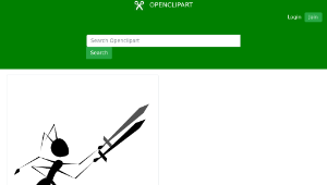 openclipart圖庫：Warrior Ant縮圖