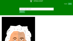 openclipart圖庫：Albert Einstein縮圖