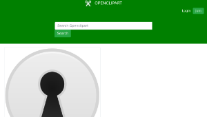 openclipart圖庫：Password Dialog Icon縮圖